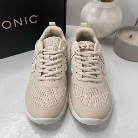 Vionic Miles II Lace Up Comfort Sneaker Cream I3509S1101 Women's US 6M NWB - Picture 5 of 10